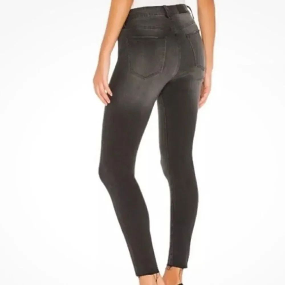 Pistola Audrey mid rise distressed grey skinny jean 24 - Picture 3 of 13